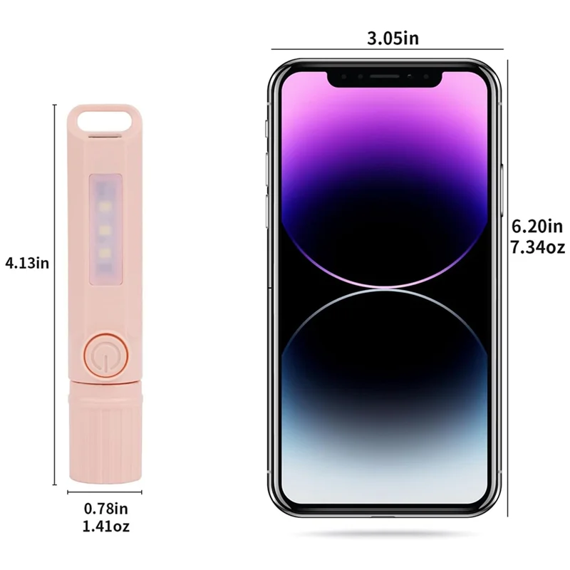 【M20K】Мини-маленькие перезаряжаемые светодиодные фонарики USB C, комбинированный фонарик для кемпинга, 6 шт. в упаковке