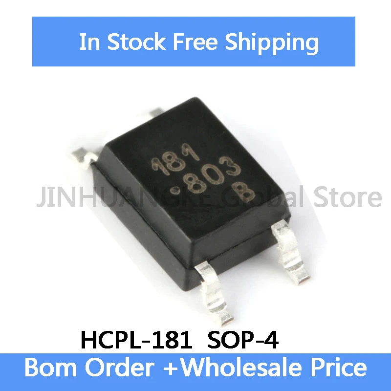 50Pcs P181 HCPL-181 TLP181GB SOP-4 Optocoupler Chip Wholesale in Stock