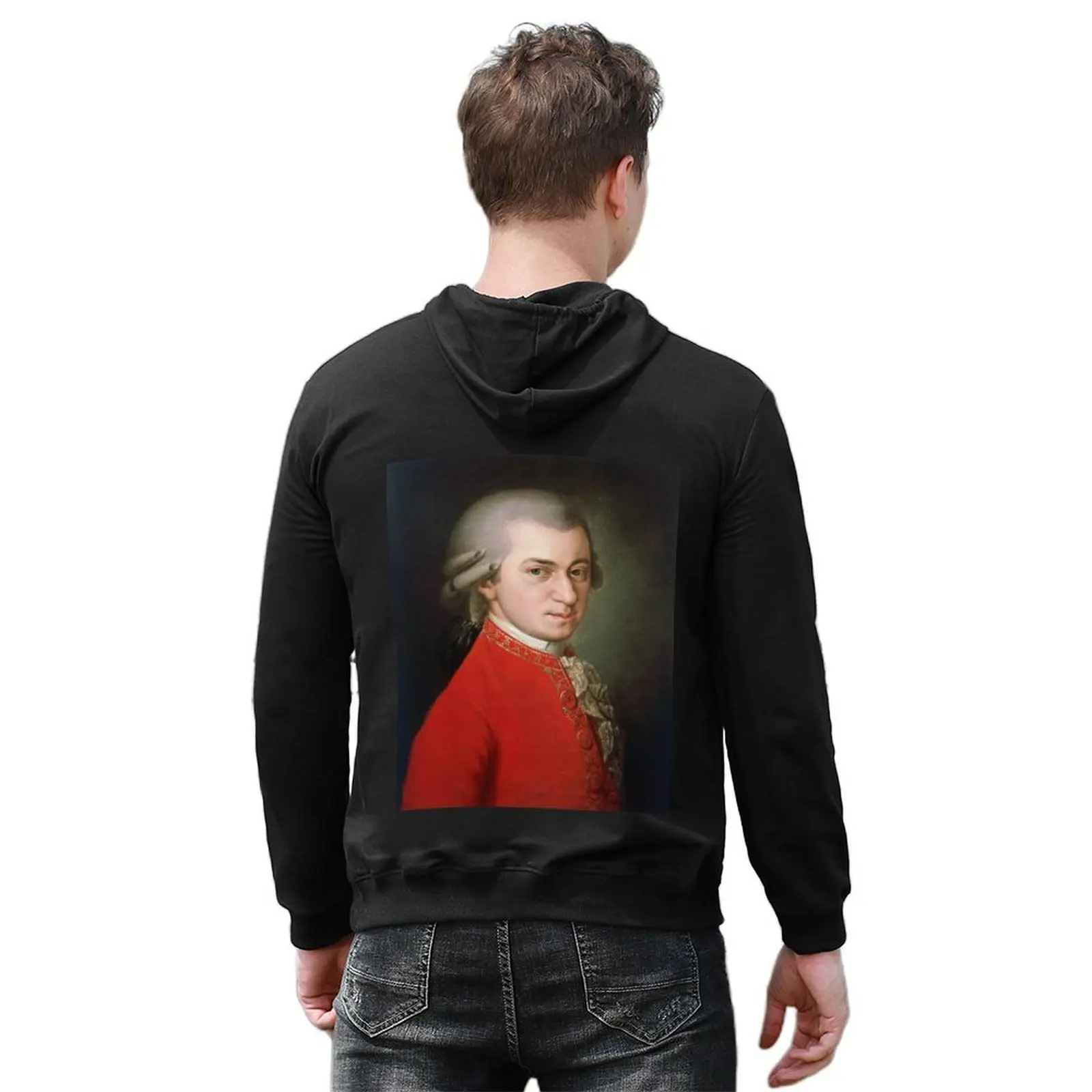 Wolfgang Amadeus Mozart Hoodie blouse men's coat korean style clothes clothes for men hoodie graphic