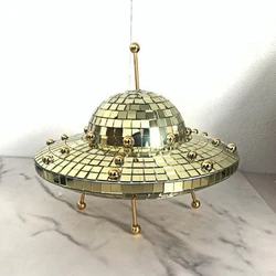 UFO Space World Desk Ornaments Creative Desk Living Room Ornament Art Crafts Funny Home Decor Multipurpose Halloween Decorations