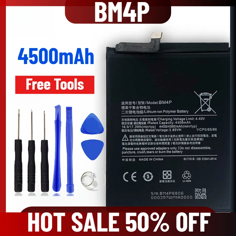 

4500mAh BM4P for Xiaomi Redmi K30 4G/5G POCO X2 Mobile Phones Battery