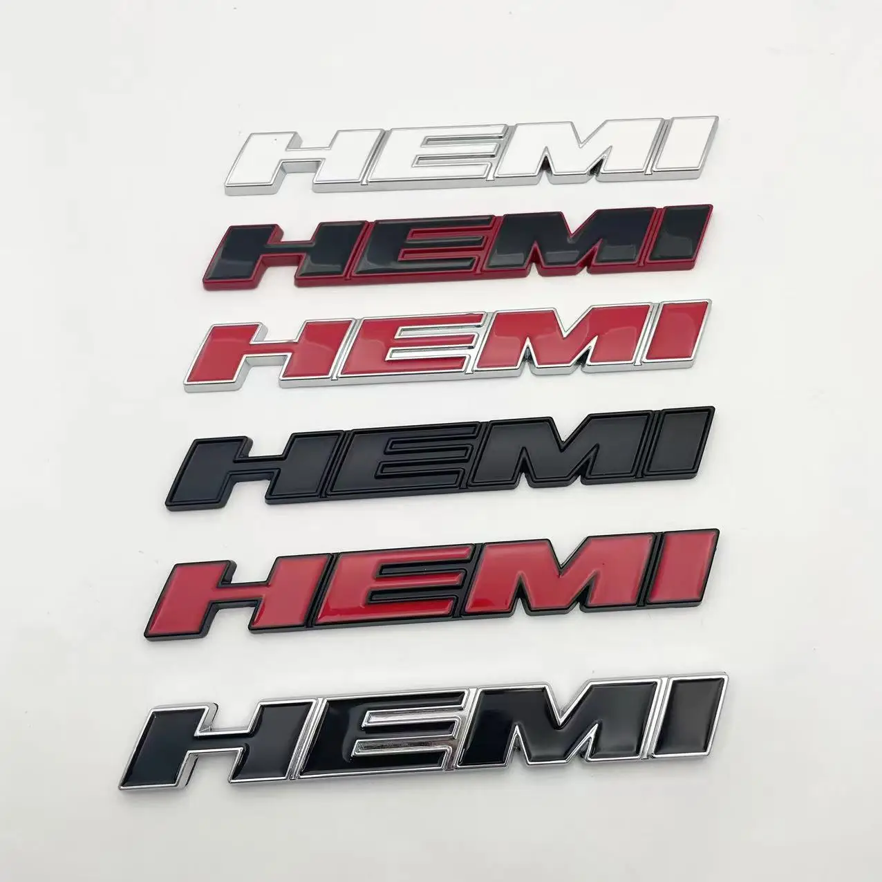 Metal 3D Hemi Car Stickers Grill Emblem Badge Rear Trunk Decal For Charger SRT SXT Durango Caliber Journey Caravan Ram Viper