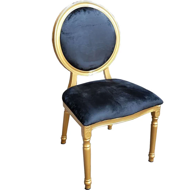 Wholesale Factory Price French Restaurant Dining Furniture King Louis Xiv Xv Oval Chair Weddings
