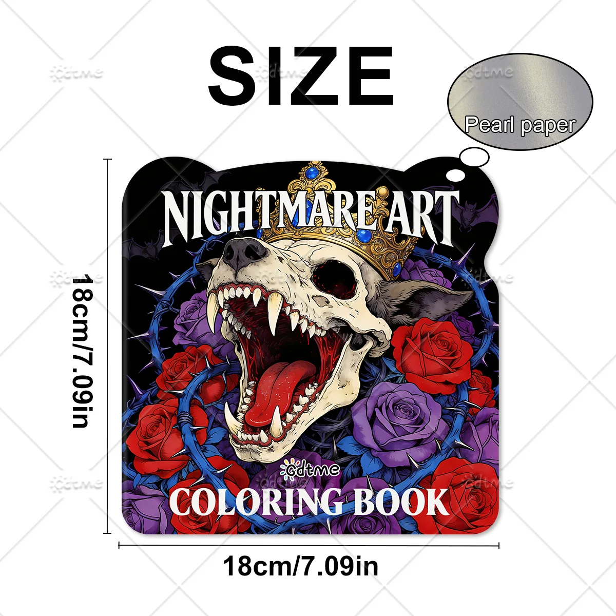 NIGHTMARE ART Malbuch für Erwachsene: Niedliche, gemütliche Tagesaktivitäten und unregelmäßige Muster zur Entspannung (Cozy Spaces Coloring) – Detail 3