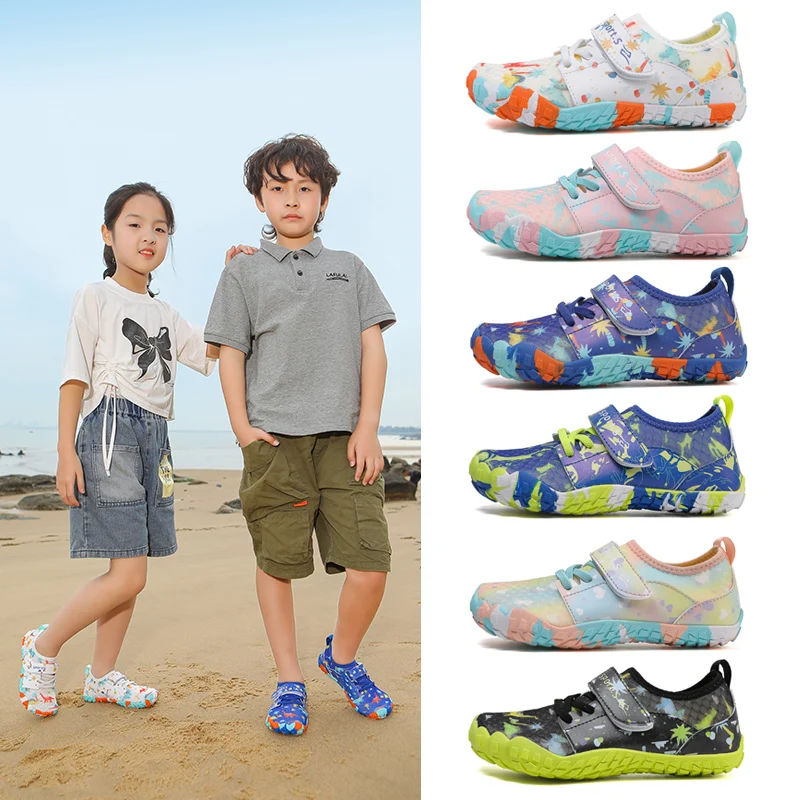 

Детские аквашузы для пляжа и плавания, быстросохнущие, дышащие кроссовки для воды, для моря и реки