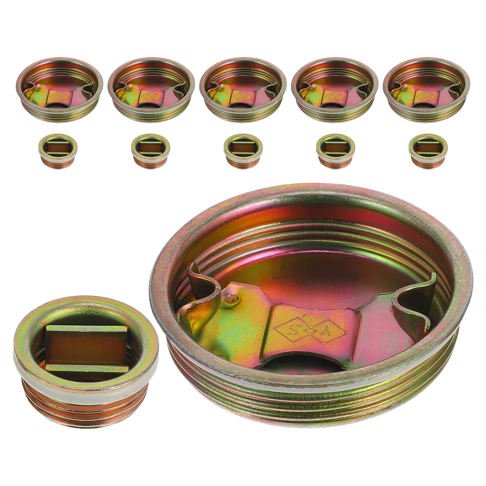 12pcs Oil Drum Lid Drum Bung Plug Barrel Seal Cover 200l Iron Water Barrel Cap oil drum lids oil barrel lids