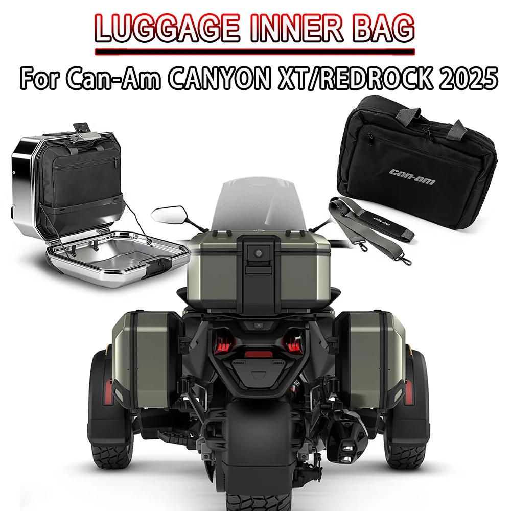 

New FOR Can-Am 3-wheel vehicles Canyon XT/REDROCK 2025 Motorcycle Accessories Suitcases Inner Bags Toolbox Tail Box Saddlebag