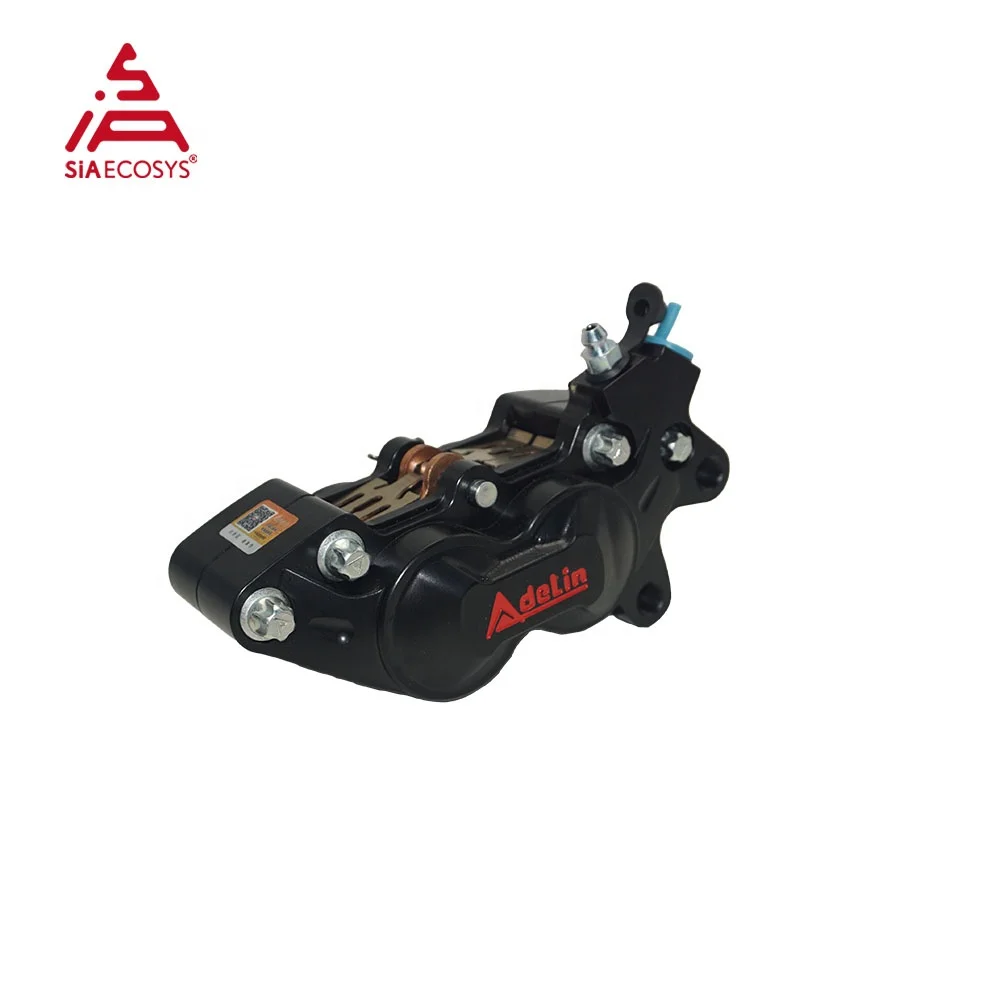 Adelin ADL-27 4 Pistons CNC Aluminum Alloy Hydraulic Brake Calipers Black Universal for Motorcycle Body Systems view 4