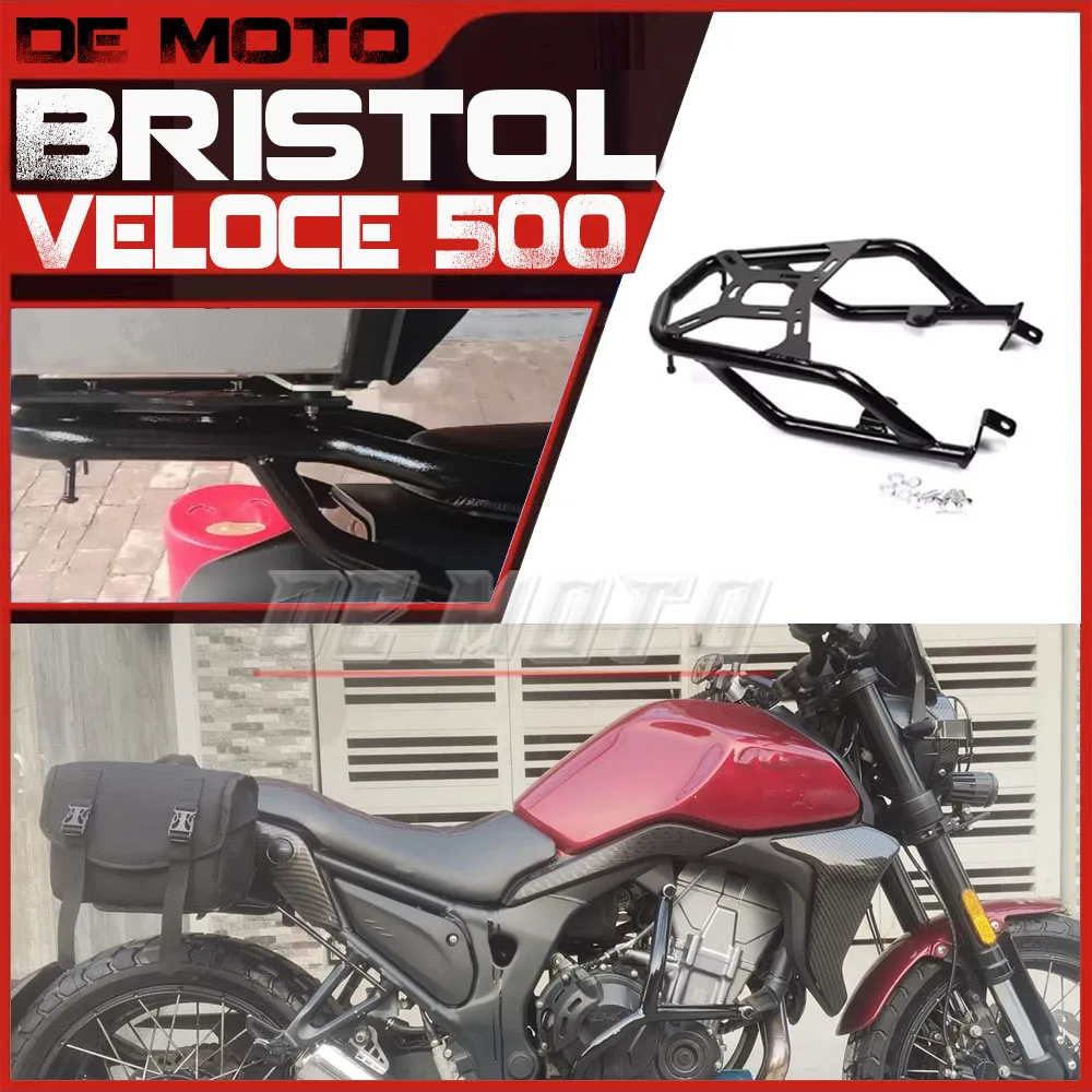 FOR Bristol Veloce 500 Rear Seat Rack Bracket Luggage Carrier Cargo Shelf Support