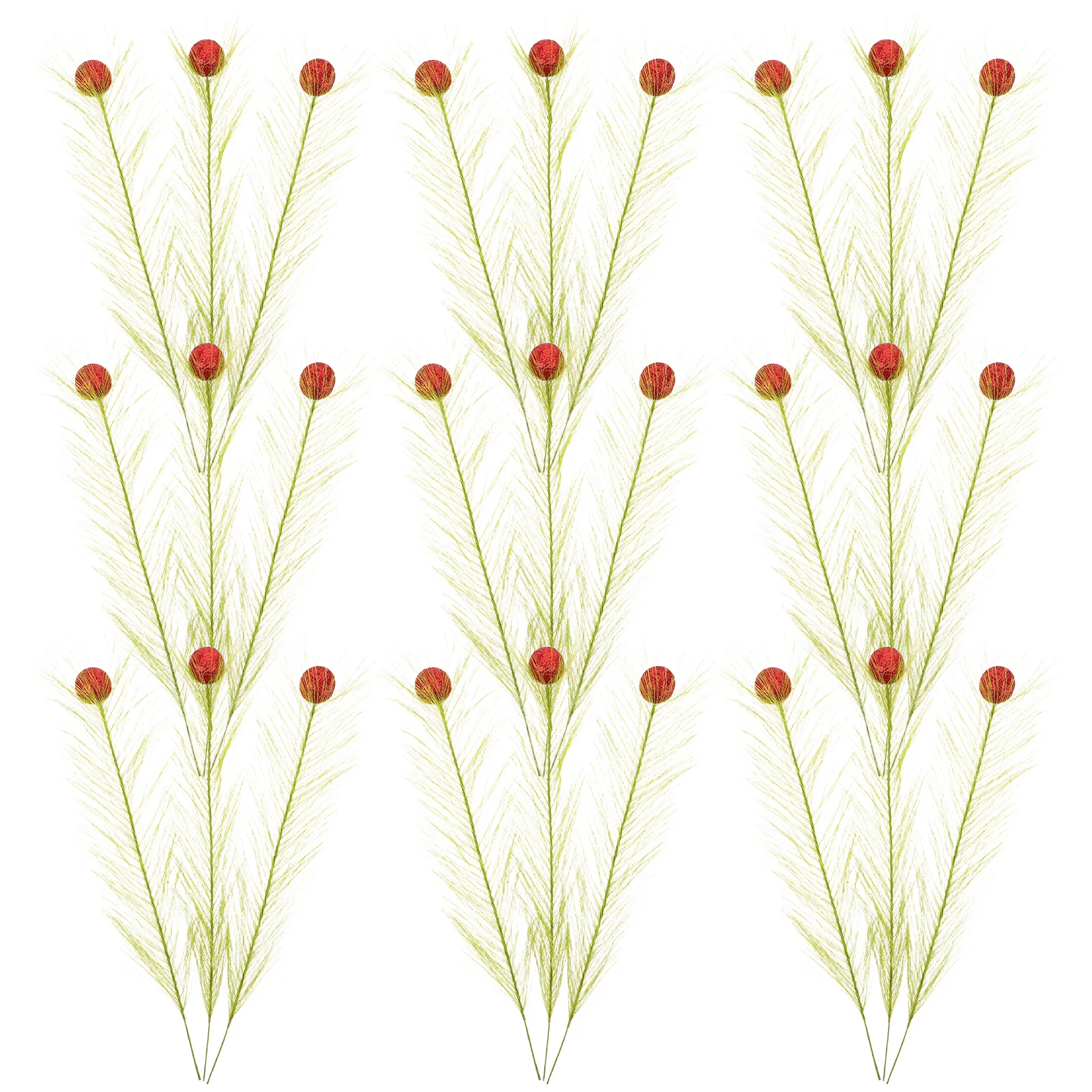 

30Pcs Artificial Pampas Grass Faux Reed Flower Stems Greenery Decor for Indoor Vases Table Floral Decor Faux Pampas Grass