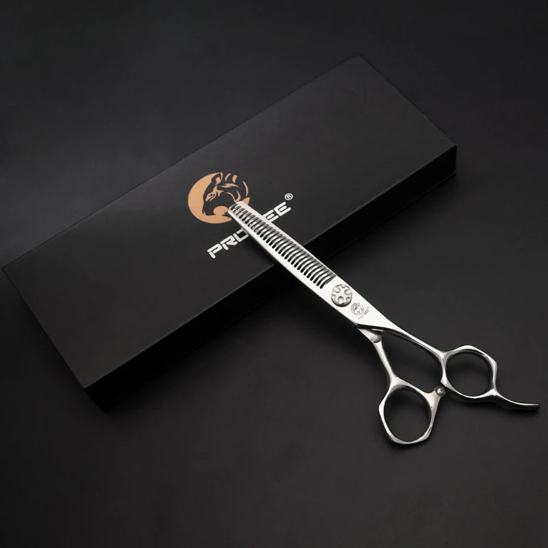 PROSEE CK-630W 6.0 Inch Professional Scissors For Hairdresser Japanese 440c Steel Bearing Screw Thinning Shears For Salon