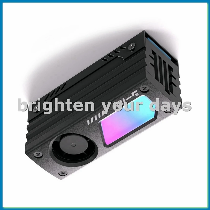 

Радиатор ARGB M.2 SSD со встроенным 20-миллиметровым ШИМ-вентилятором, 5 В, 3-контактный высокопроизводительный накопитель с синхронизацией ARGB для M.2 2280 Black-A79U