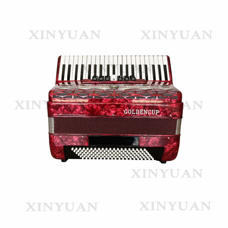 Piano Keyboard Accordion JP2008, Equipped with 41 Keys, 120 Bass and 7+2 Registers as Professional Musical Instrument