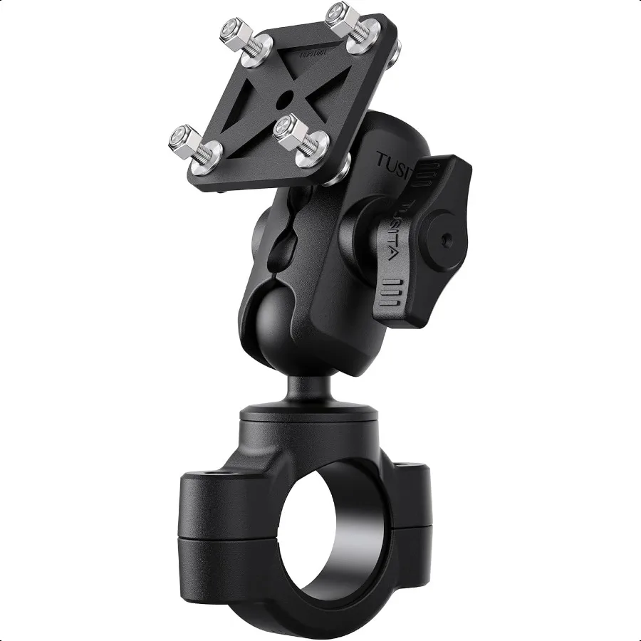 

TUSITA Motorcycle GPS Mount Compatible with Garmin Montana Zumo XT GPS Handlebar Base with Double Socket arm