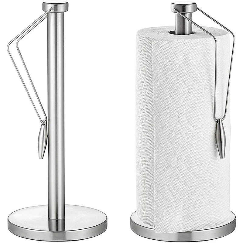 Three-dimensional Tissue Holder Cling Film Storage Toilet Paper Holder Stainless Steel Kitchen Roll Paper Minimalist