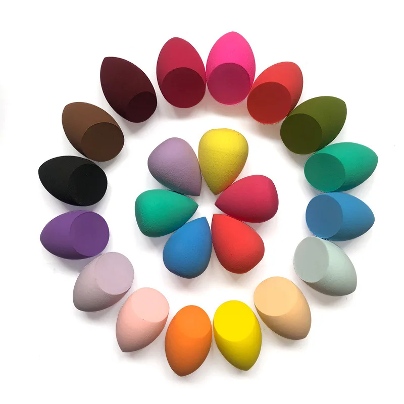 Colorful Beauty Sponge Cosmetics Beauty Tools Foundation Cushion Blending Makeup Puff Accessories Custom Logo with Box