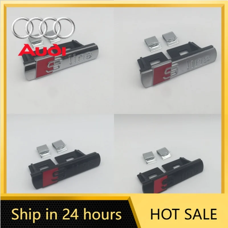 

Горячая новинка 2026: 10 металлических эмблем для Audi S-line — на решетку радиатора, боковые накладки, наклейки на задний багажник, значки для стайлинга автомобиля