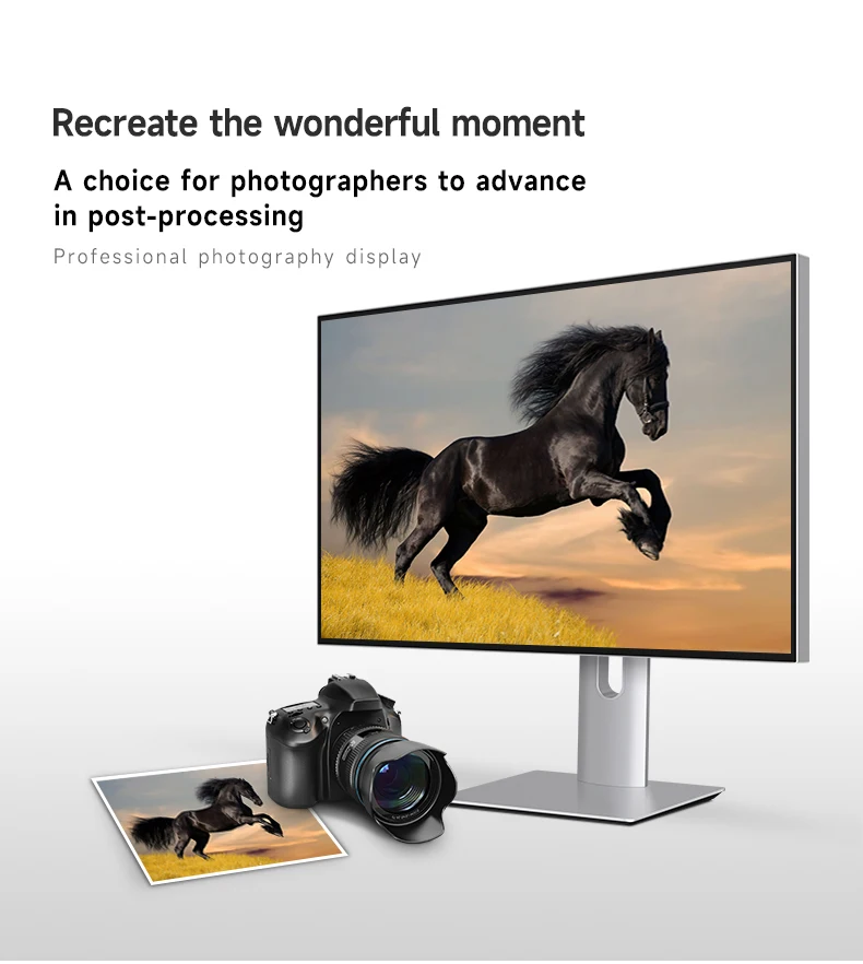 27 inch 4K 60 Hz Nano IPS High-Definition-display met 10 bit fotografie Beeldontwerpers Behuizing van gelegeerd metaal