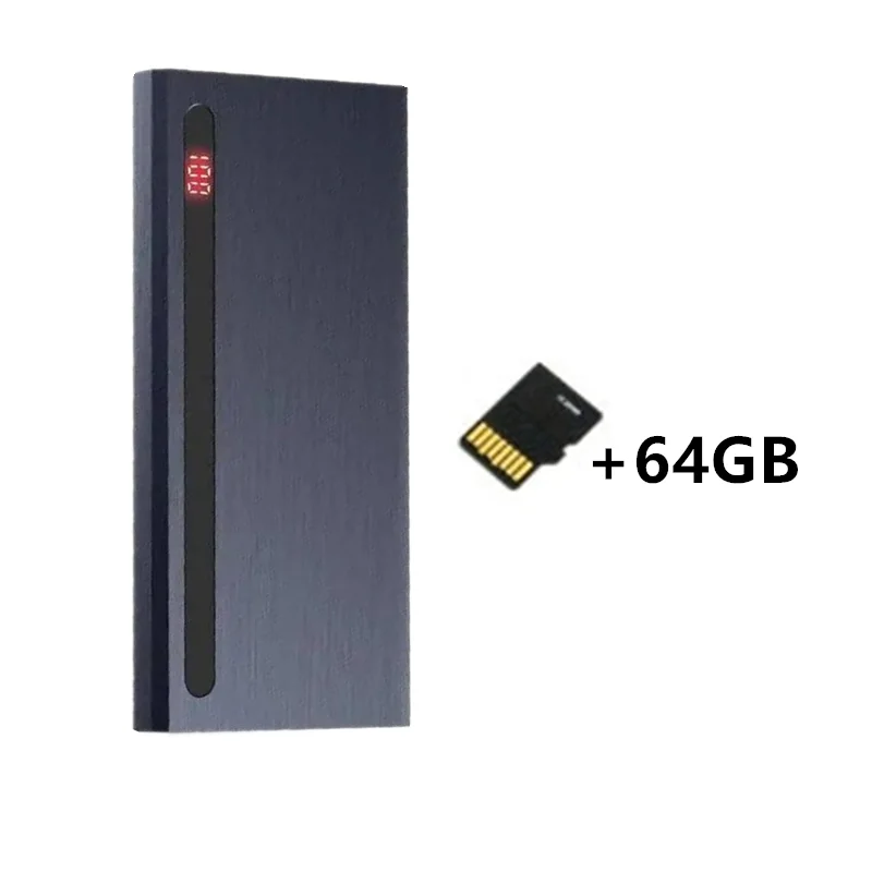 Draadloze oplader met spionagecamera 10000mAh - Draagbare powerbank compatibel met draadloos opladen en verborgen 1080P beveiligingscamera met nachtzicht