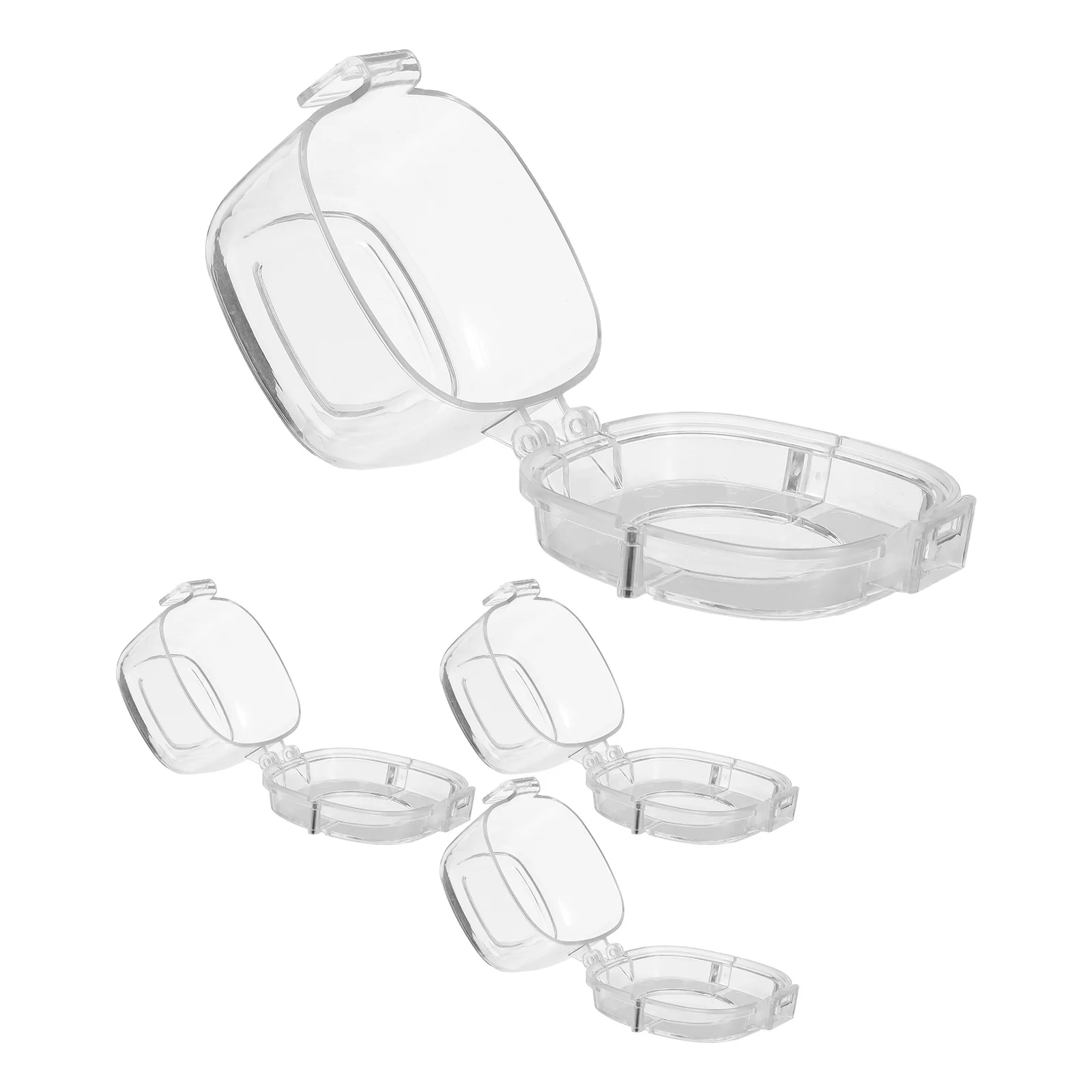 

4Pcs Transparent Stove Knob Covers Heat Resistant Proof Lock for Gas Range Oven Burners Universal Kitchen Safety Cover