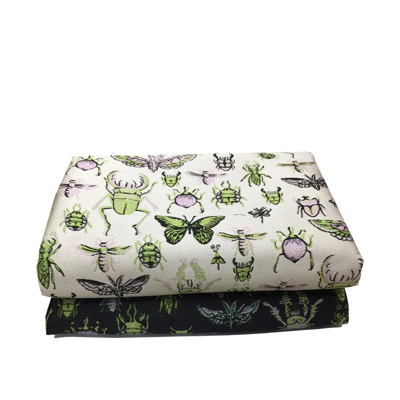 Yarn Dyed Jacquard Cartoon Insect Puffy Dress Clothing Spring Summer Fashion Design Sewing Wholesale Material Cloth by the Meter