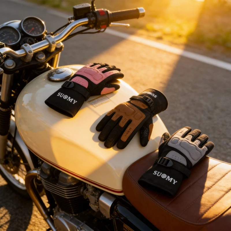 

SUOMY Autumn/Winter Men Women Anti-fall Riding Windproof Motorcycle Gloves Comfortable Waterproof Non-slip Warm Motobike Gloves