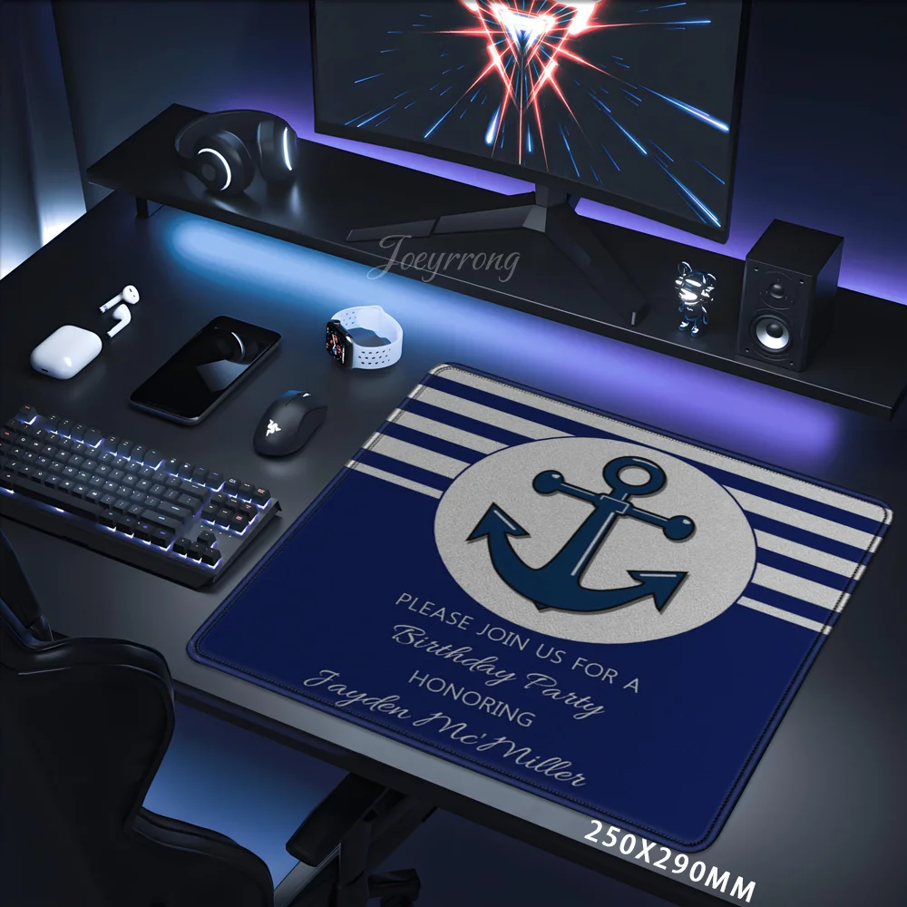

Anchor Mousepad Small Mouse Pad Desk Pad Desktop Computer Keyboard Wireless Mouse Boy Girl Gift for Play games