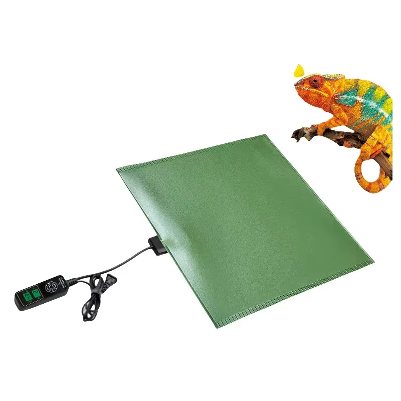 

53x53cm Modern PVC Heating Pad for Reptiles Waterproof Heat Mat for Terrarium Snake Lizard with Adjustable 110V/220V Thermostat