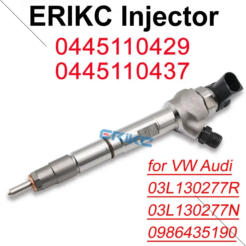 0445110429 Diesel Injector 0445110437 for Bosch Volkswagen VW Passat 2.0 TDI Audi Seat Skoda 03L130277R 03L130277N 0986435190