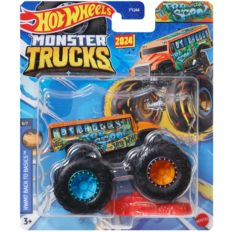 Original Hot Wheels Monster Trucks Car Diecast Leading Legends Bigfoot Freestyle Wreckers Vehicle Toys for Boys Birthday Gift