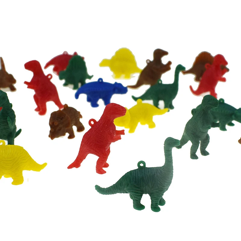 10pcs/lot Cute Mini Dinosaur Toys Plastic Animals Model Children Educational Emotion Cognitive Toys Creative Birthday Boy Gifts