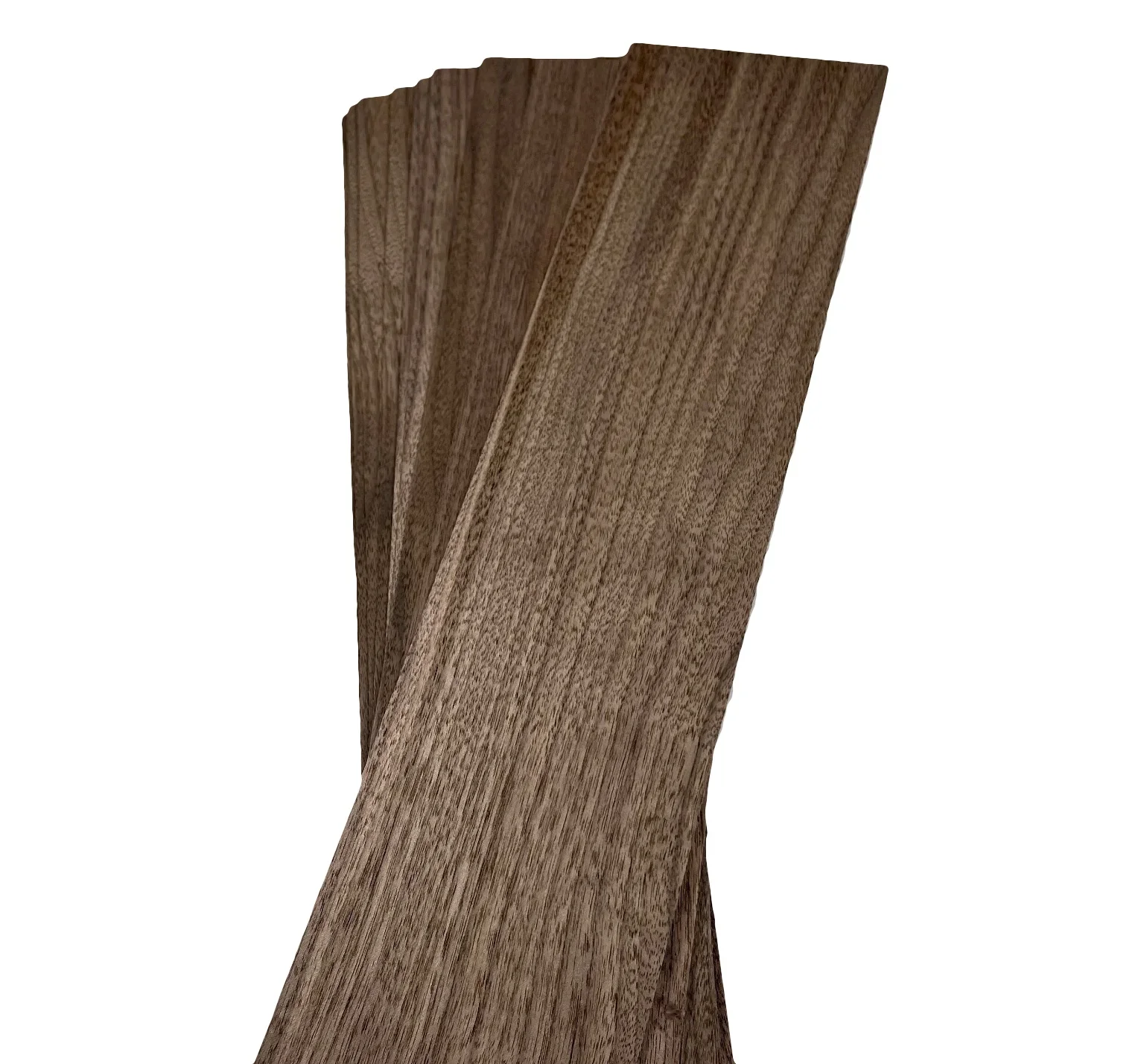 Natural Black Walnut Wood Chips, Thin Wood Veneer, L, 460x110mm, 1mm Thickness, 10Pc Lot