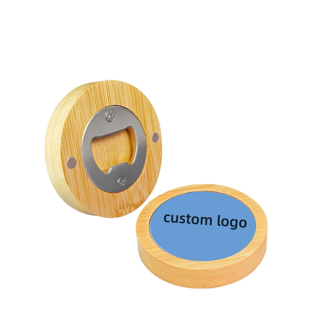 30 Pcs Sublimation Blanks Metal Bottle Opener with Fridge Magnet Beer Bottle Opener DIY Metal Refrigerator Magnet For Gift