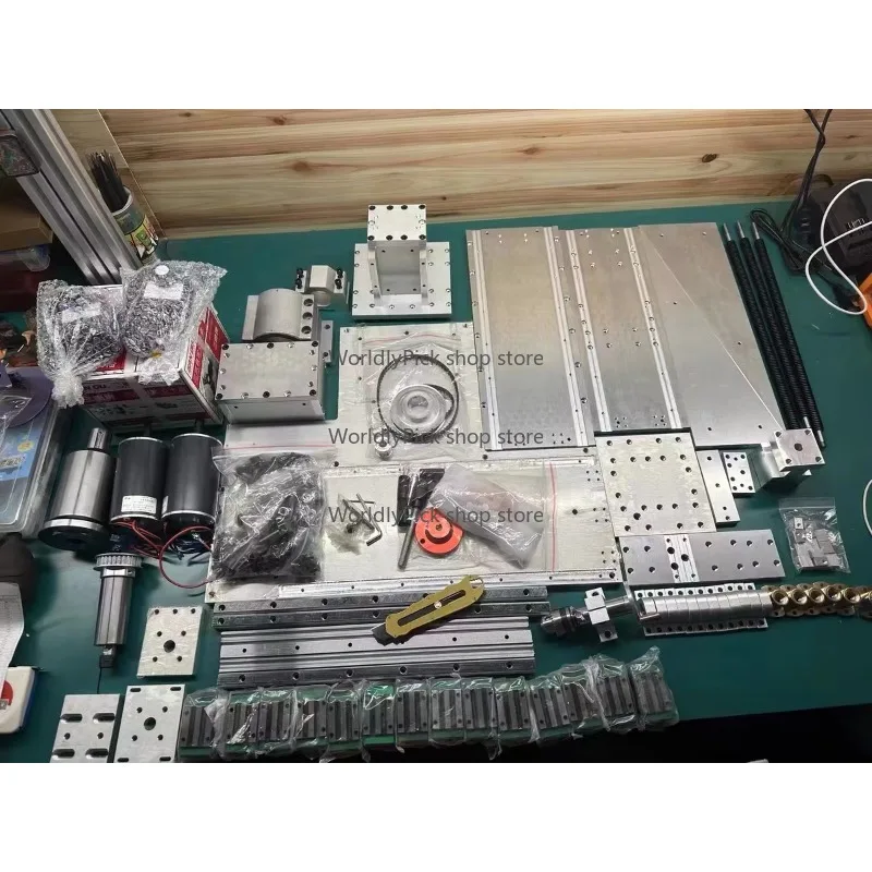 Home Mini CNC مخرطة متعددة الوظائف دليل الجمعية الدقة تحول طحن الحفر التكامل محرك معزز آلة أداة #6