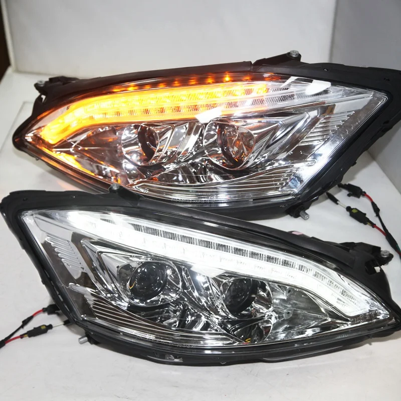 New Arrival Headlight SN 2005-2009 Year LED Headlight Chrome Housing For Mercedes W221 S350 S500 S600