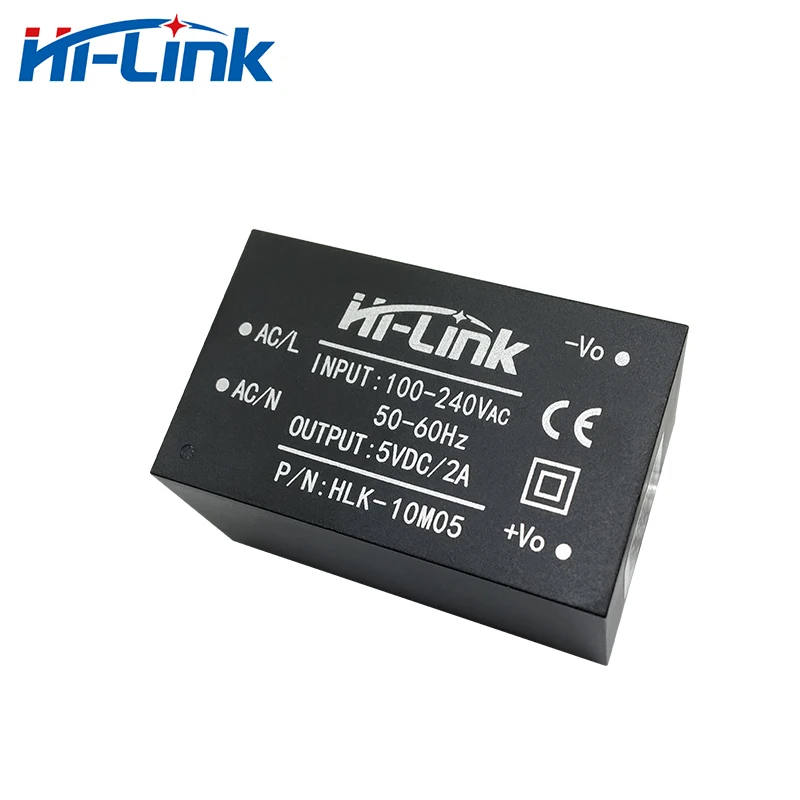 Free Ship Hi-Link Manufacturer 10pcs/lot HLK-10M05 AC DC Isolated Power Supply Module 10W 5V 2A Smart Electronic High Efficiency