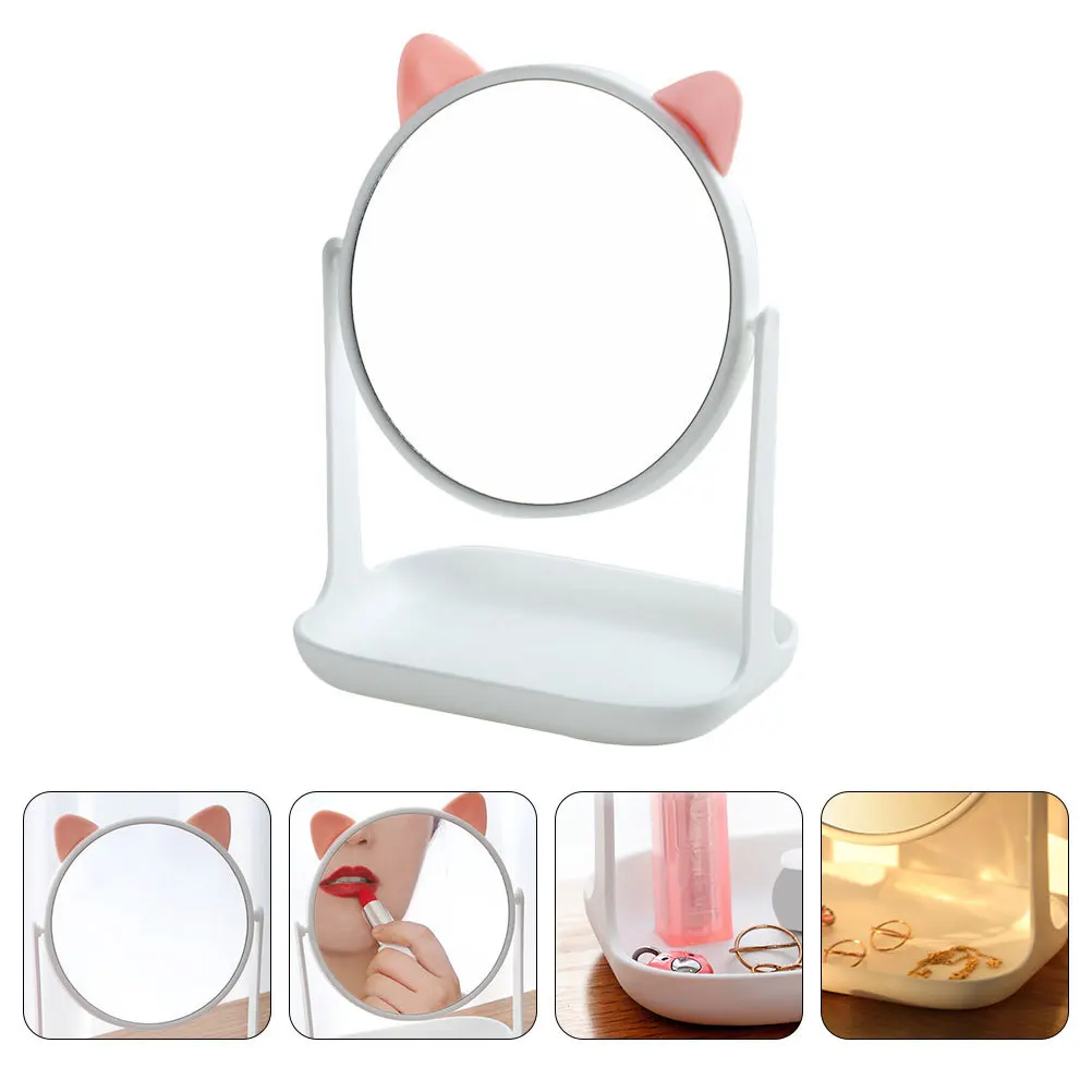 Supplies Mirror Women Vanity Multifunctional Cosmetics Makeup Desktop
