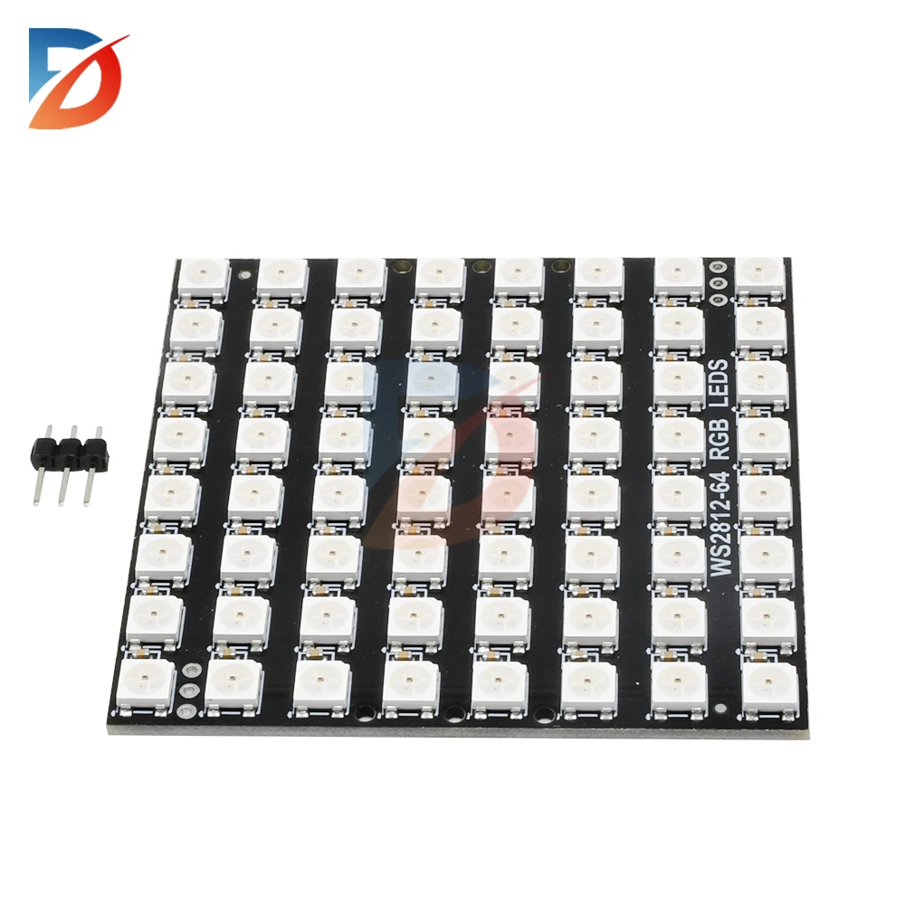 

WS2812 LED 5050 RGB 8x8 64 Bit LED Matrix Module
