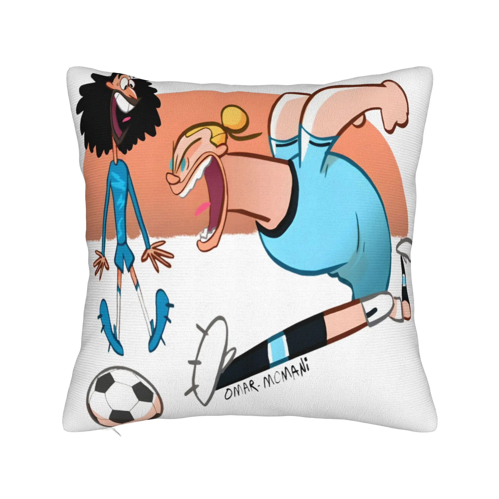 Haaland vs Cucurella Pillow Case  Retro Trendy Pillow Cover Custom Pillowcases For Living Room Chair