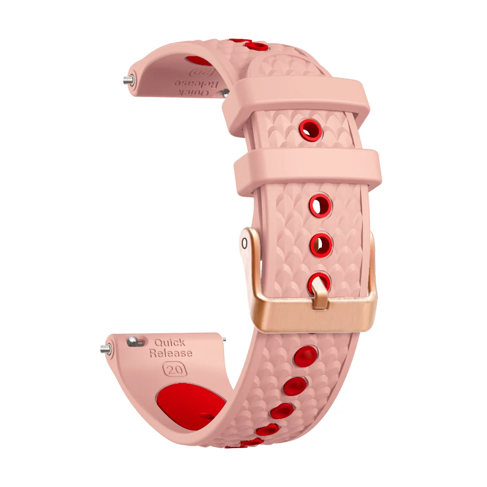 Силиконовый ремешок 20 мм для Huawei Watch GT3 GT2 42 мм/GT3 Pro 43 мм/браслет для Honor watch Magic/Honor ES/Magic watch 2 42 мм ремешок