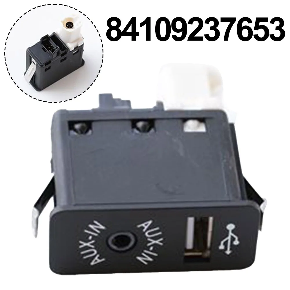 84109237653 Car AUX Socket For BMW 1 3 5 Series E60/E61/E81/E87/E90/E91 USB AUX In Socket Port  Car USB AUX Input-Socket