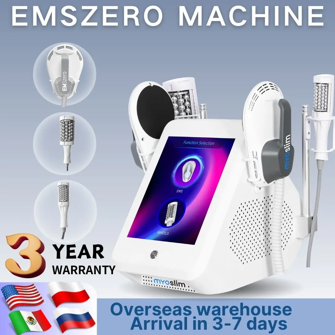 EMSZERO6500W 200HZ EMS Roller Slimming Cellulite Reduction Inner Ball Roller 360 Degree Infrared Vacuum Roller Massage Beauty