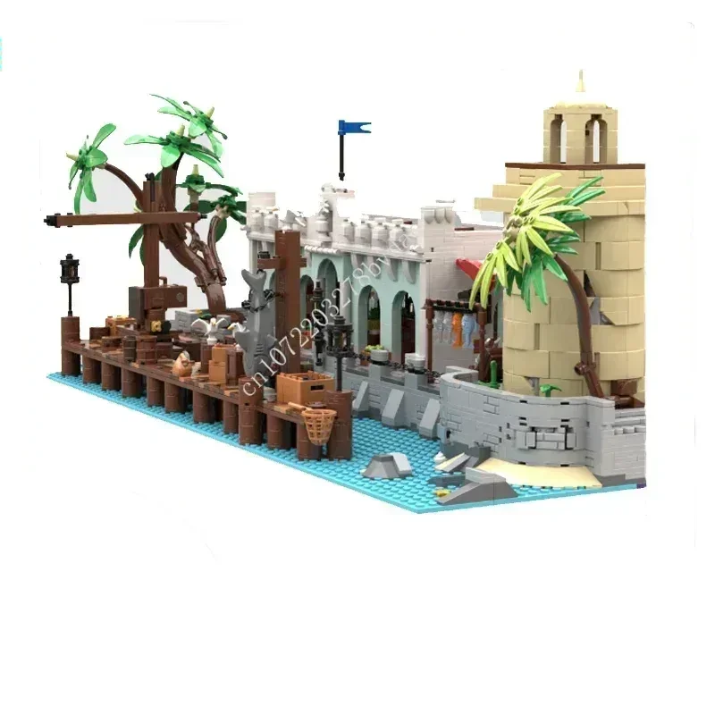 4103PCS MOC Puerto Santa Maria Dockside Market Puzzle Holiday Assembly Birthday Architecture Birthday Toy Christmas Gift for Kid