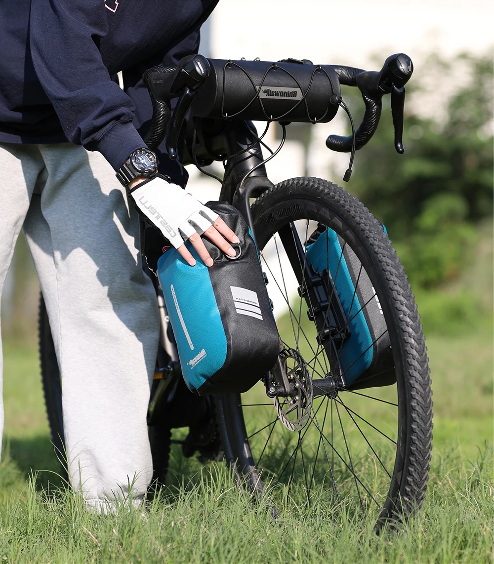 Rhino walk Fahrrad lenker tasche 1,9 l wasserdichte Bick Front Tube Bag Outdoor Rennrad Packt asche neu – Detail 20