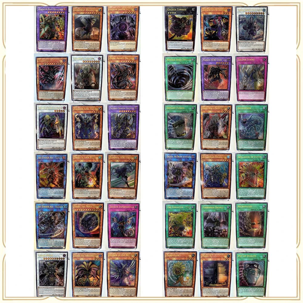 Jeu de cartes à collectionner Anime pour garçons, jeu de société Yu-Gi-Oh, cartes de match DIY ACG Exodia Edition, cadeaux d'anniversaire et de Noël, 38 pièces par ensemble