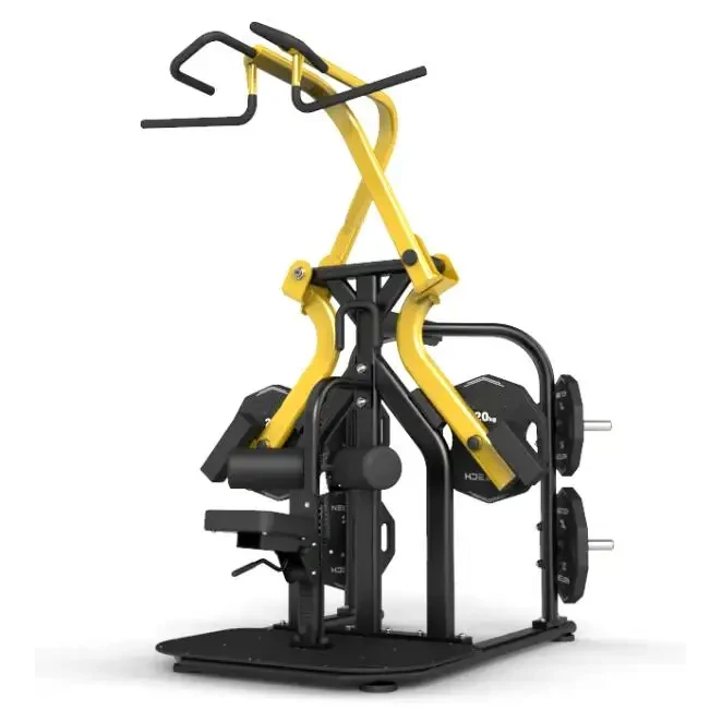 

High Quality Commercial Strength Plate Loaded Gym Fitness Machine Hot Sale Wide Pulldown Rear Steel Safety Arm Workout
