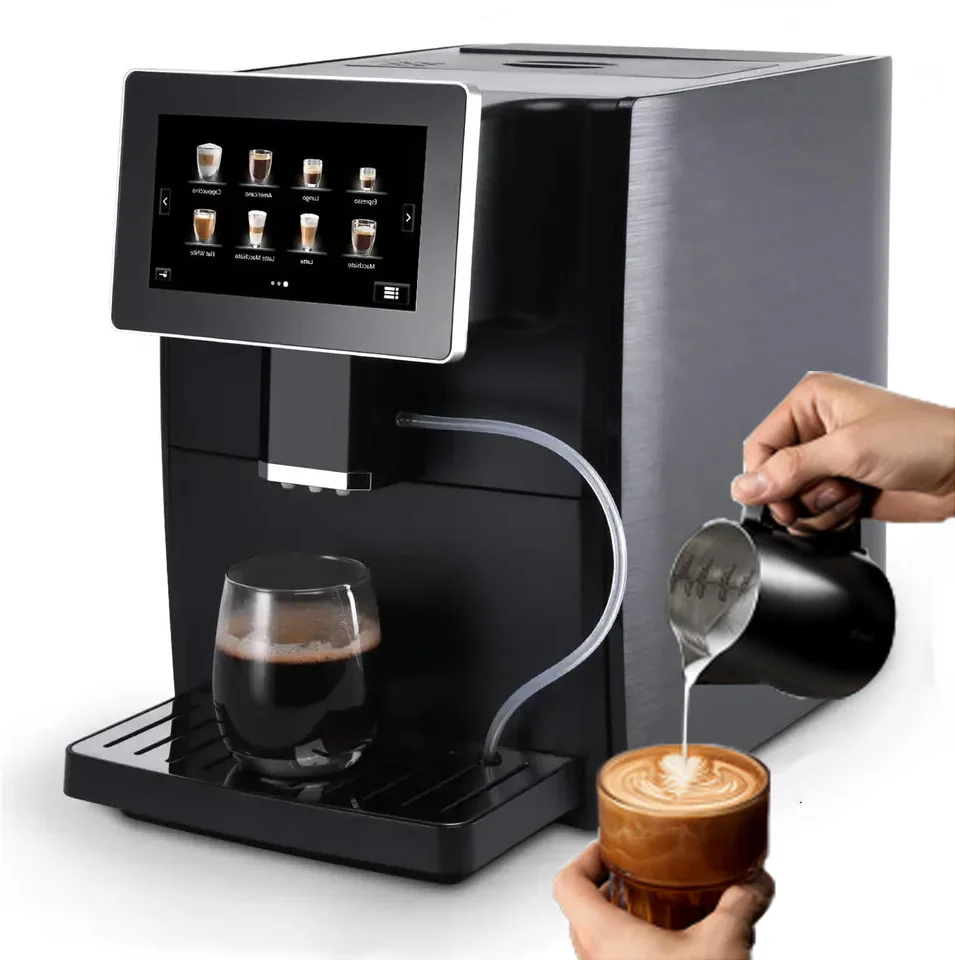 Electric Espresso Smart Cappuccino Fully Automatic Commercial Multi-functional Coffee Machine