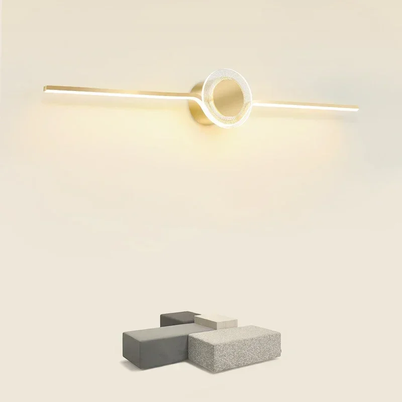 Lâmpada de parede LED moderno para Banheiro, Alumínio Luz, Sala, Corredor, Varanda Sconce, Home Decor, Luminária Lustre, 3 Cores