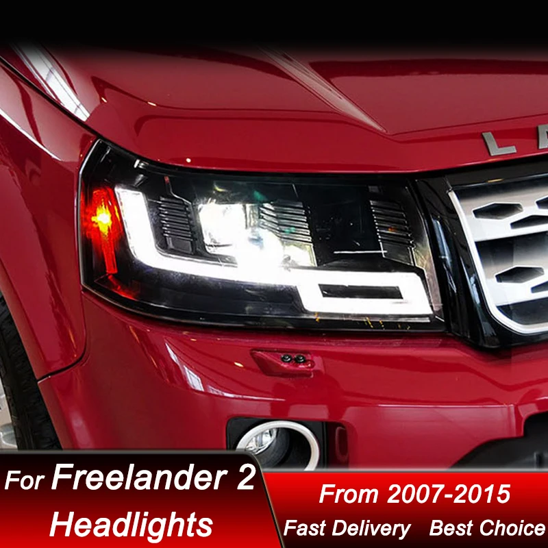 Car Headlights For Land Rover Freelander 2 2007-2015 new style full LED Headlamp Assembly Upgrade Projector Lens Accessories Kit