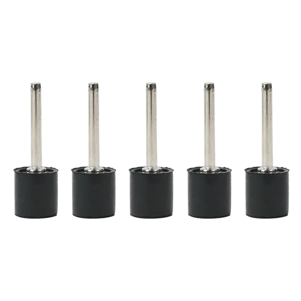 5pcs Sanding Mandrels Grinder Drum Sandpaper Circle Kit With Antiskid Rubber Head Universal For Rotary Tool Sand Wood Polishing